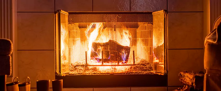 Mendota Hearth Landscape Fireplace Installation in Lynchburg, Virginia